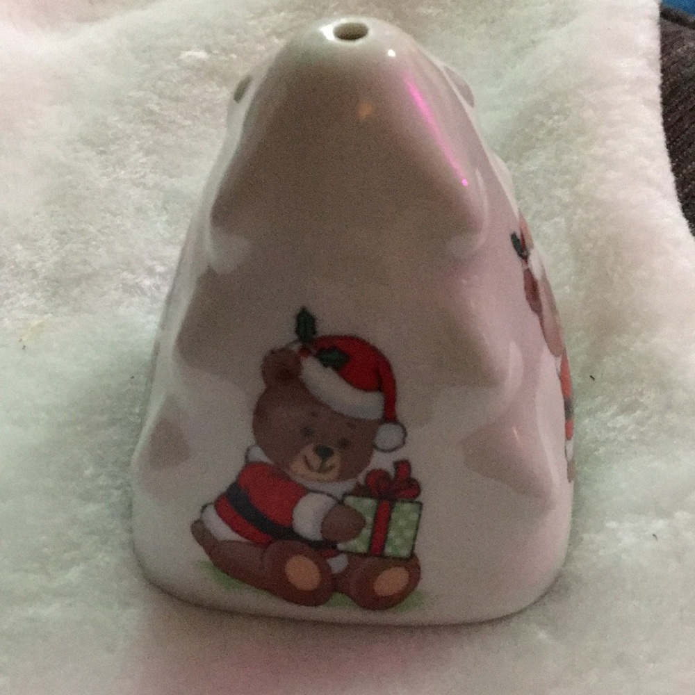 Christmas Bear Ceramic Ornament